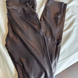 SPANX Shiny Black Leggings